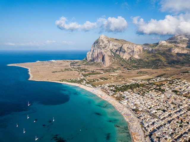 San Vito Lo Capo ocean and City Sicily