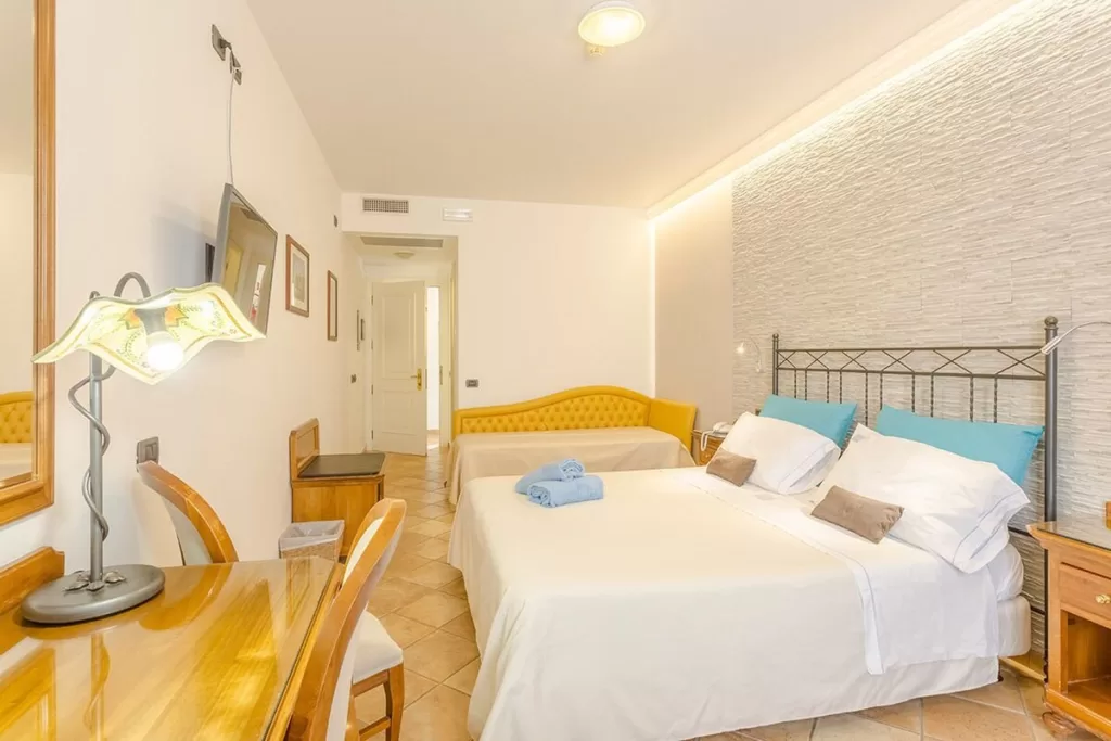 Hotel Trinacria clean bright bedroom San Vito Lo Capo