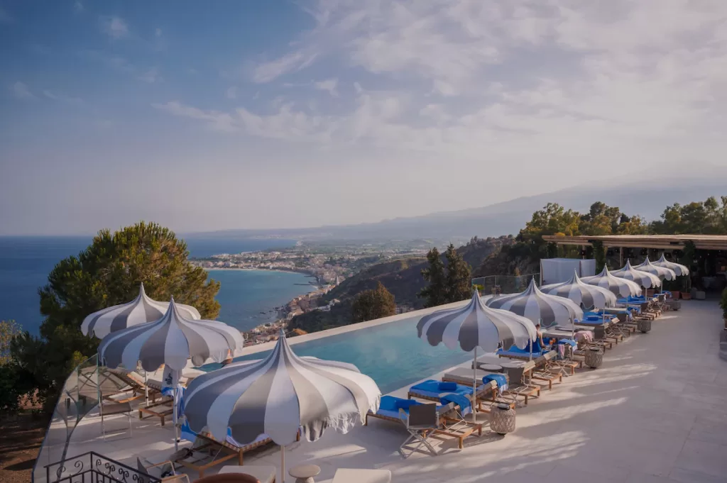 San Domenico Taormina Hotel Palace Pool with Ocean views
