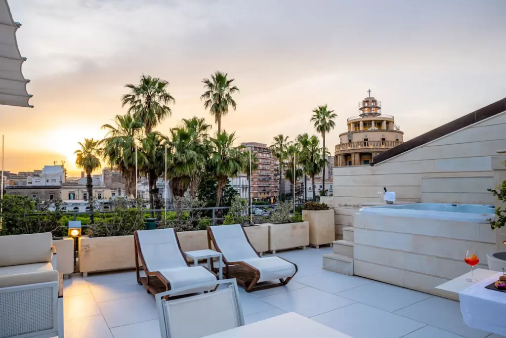Caportigia Boutique Hotel in Syracuse with a rooftop terrace