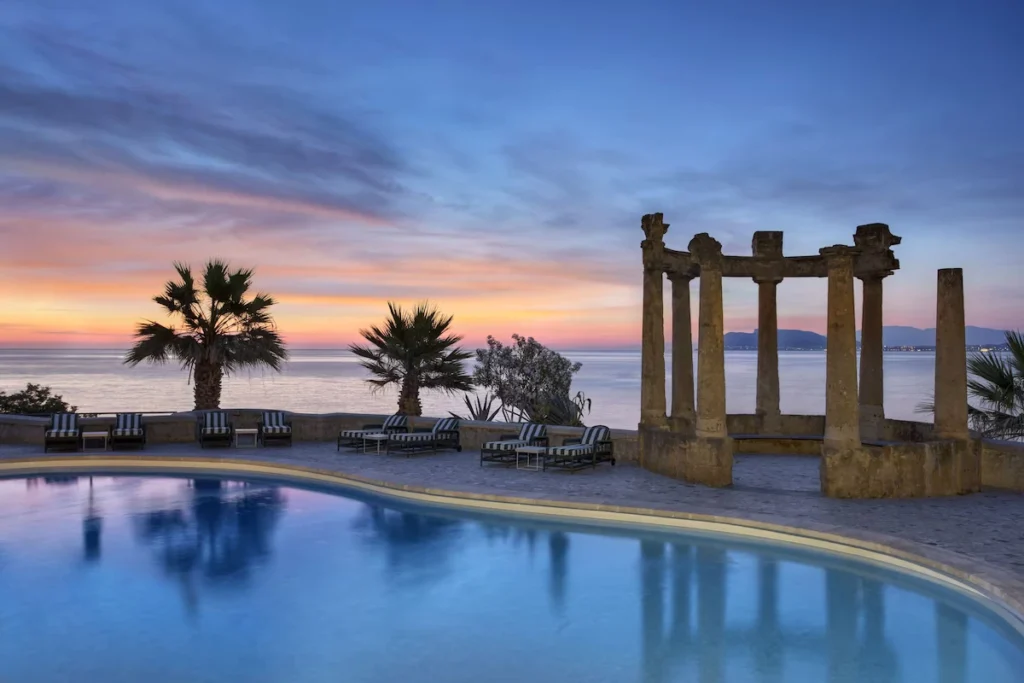 Rocco Forte Villa Igiea Pool with ocean views