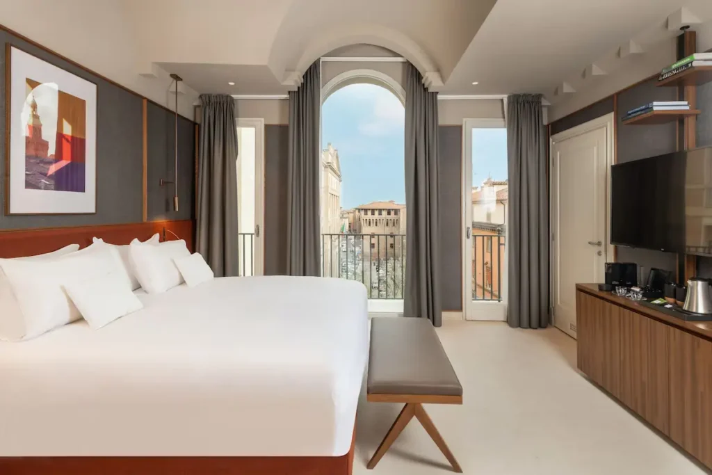 Luxury boutique hotel room at Hotel Brun